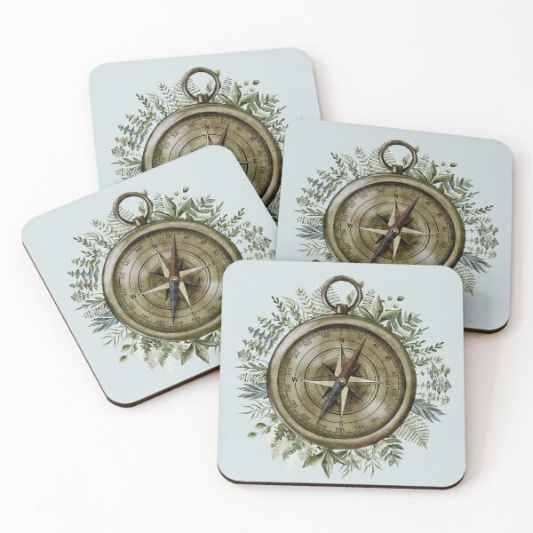 Item preview, Tree and Floral Compass Watercolor designed and sold by Nature Hues.