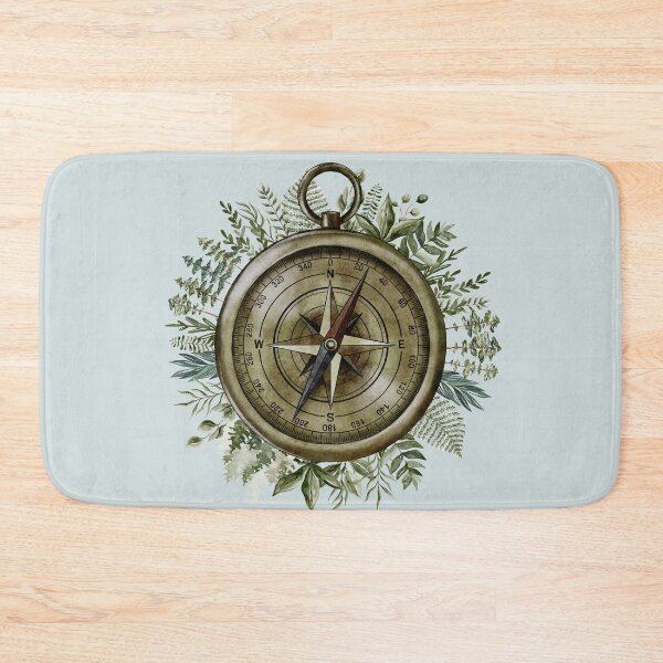 Item preview, Tree and Floral Compass Watercolor designed and sold by Nature Hues.