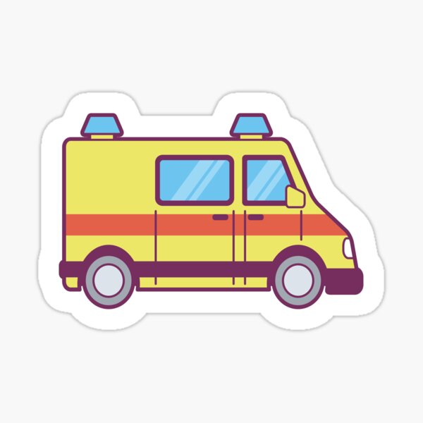 Emergency Vehicle EMS Wall Decals, Gray Straight Road, Eco-friendly Fa