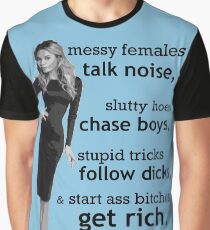Messy Females Talk Noise Slutty Hoes Chase Bros Graphic T Shirt Messy Females Talk Noise Slutty Hoes Chase Bros Graphic T Shirt