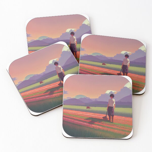 Item preview, A farmer harvesting a field of rainbow carrots designed and sold by shamiloff.