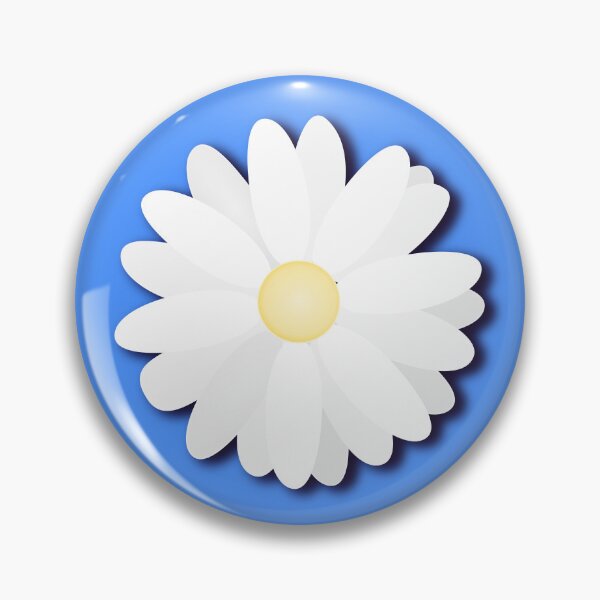 Aperçu de l'œuvre Marguerite sur fond dégradé bleu clair créée et vendue par dedoma.