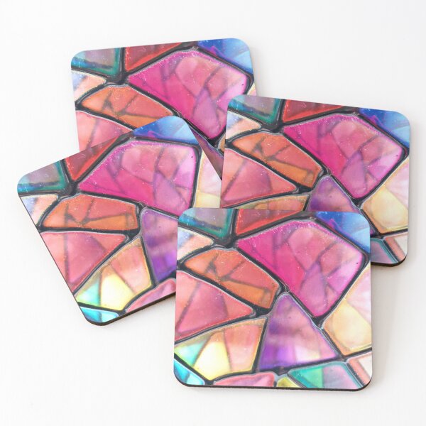 Item preview, Coloured glass close up photo design designed and sold by WorldOfWendyArt.