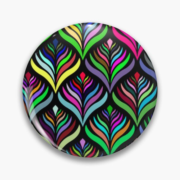 Item preview, Colorful abstract floral pattern designed and sold by zeljana0504.