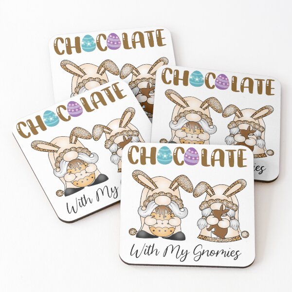 Item preview, Chocolate With My  Gnomies, Easter Gnomes designed and sold by desireedickens.