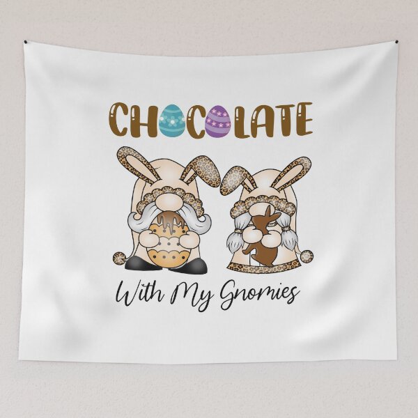 Item preview, Chocolate With My  Gnomies, Easter Gnomes designed and sold by desireedickens.