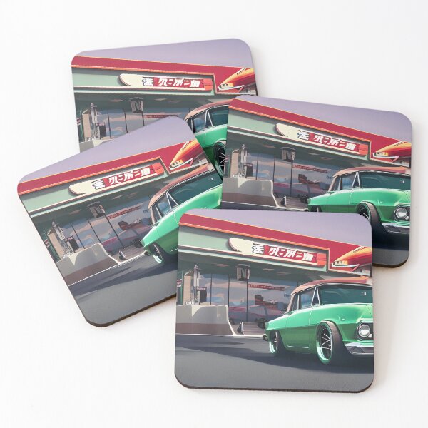Item preview, Irish Green 90s Retro Car Art, Automotive Decor, Vintage Car designed and sold by theretropitstop.