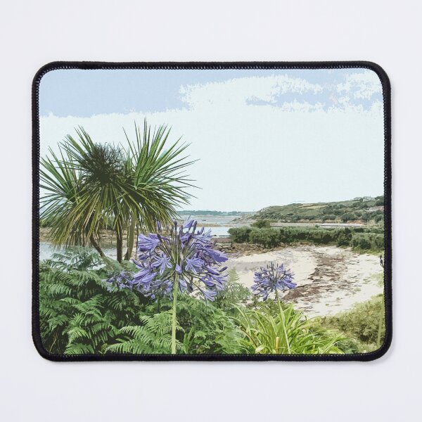 Item preview, Isles of Scilly Cornwall. Cornish gift. Travel poster designed and sold by BarbaraGlebska.