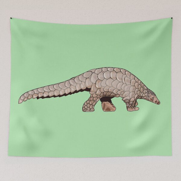 Item preview, Pangolin cartoon illustration designed and sold by Misscartoon.