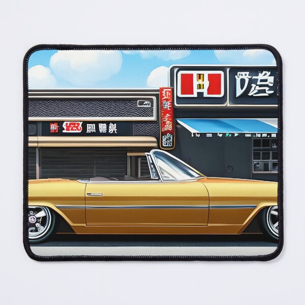 Artikelvorschau, Golden Chariot 90s Retro Car Art, Automotive Decor, Vintage Car entworfen und verkauft von theretropitstop.