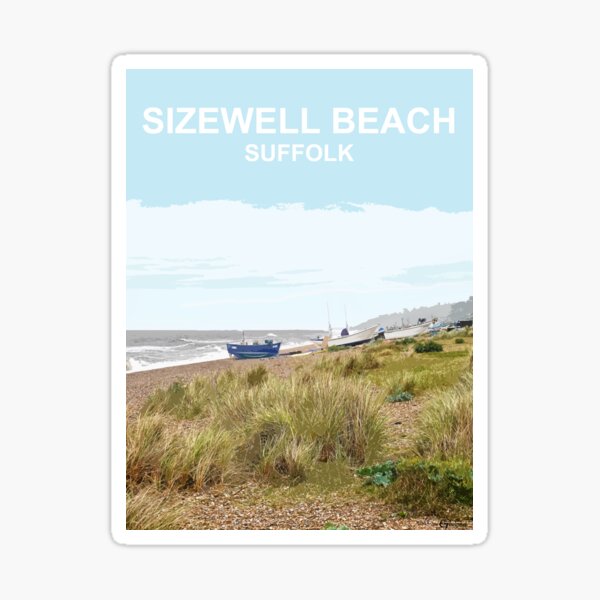 Artikel-Vorschau von Sizewell Strand Suffolk. Reiseplakat. Geschenk., designt und verkauft von BarbaraGlebska.