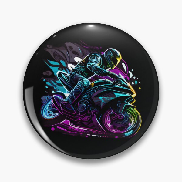 Item preview, Cyberpunk Neon Futuristic Superbike designed and sold by beluxe.