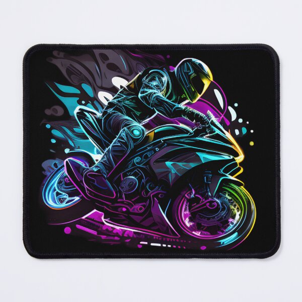 Item preview, Cyberpunk Neon Futuristic Superbike designed and sold by beluxe.