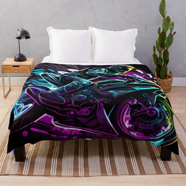 Item preview, Cyberpunk Neon Futuristic Superbike designed and sold by beluxe.