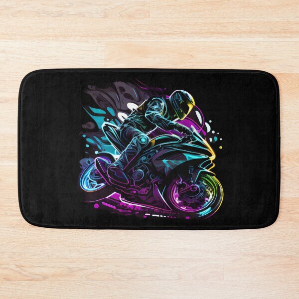 Item preview, Cyberpunk Neon Futuristic Superbike designed and sold by beluxe.