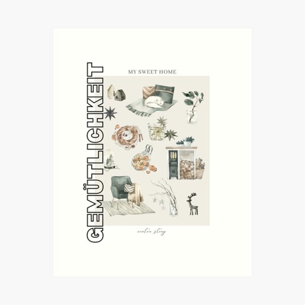 Item preview, Gemütlichkeit - Cozy German Feeling, Perfect for Home Decor designed and sold by RM-Journey.