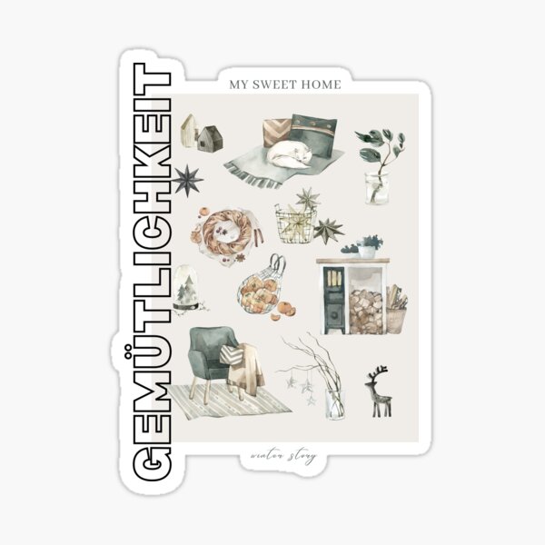 Item preview, Gemütlichkeit - Cozy German Feeling, Perfect for Home Decor designed and sold by RM-Journey.