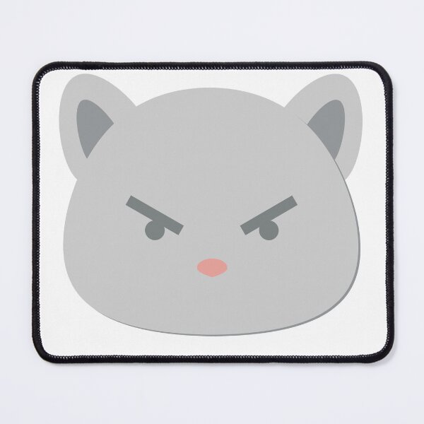 Item preview, Angry Gray cat Emoji designed and sold by MasBlangkon-Art.