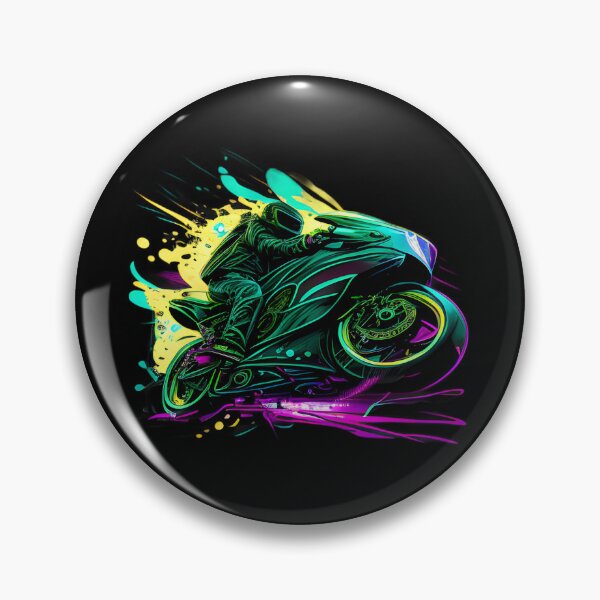 Item preview, Cyberpunk Neon Futuristic Superbike designed and sold by beluxe.