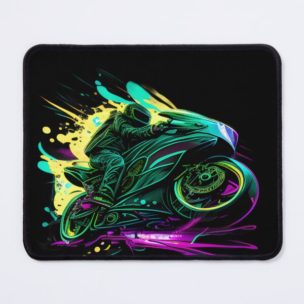 Item preview, Cyberpunk Neon Futuristic Superbike designed and sold by beluxe.