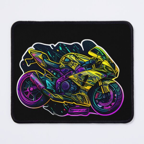 Item preview, Cyberpunk Neon Futuristic Superbike designed and sold by beluxe.