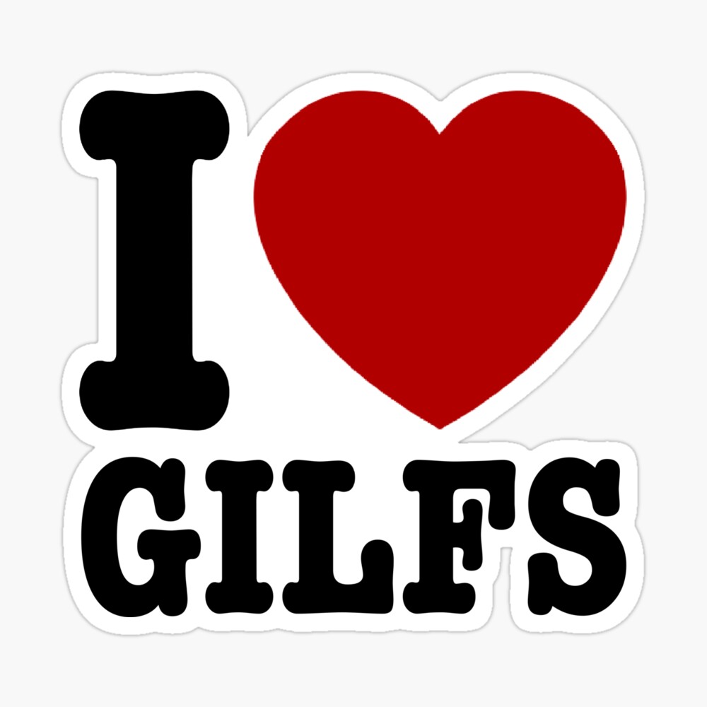 I Love Gilfs Poster for Sale by CrossInk | Redbubble