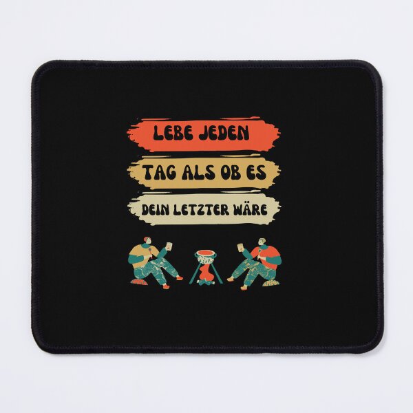 Item preview, Lebe jeden Tag als ob es dein letzter wäre - Live Every Day as if it Were Your Last, Inspiring German Quote - Typography Design designed and sold by RM-Journey.