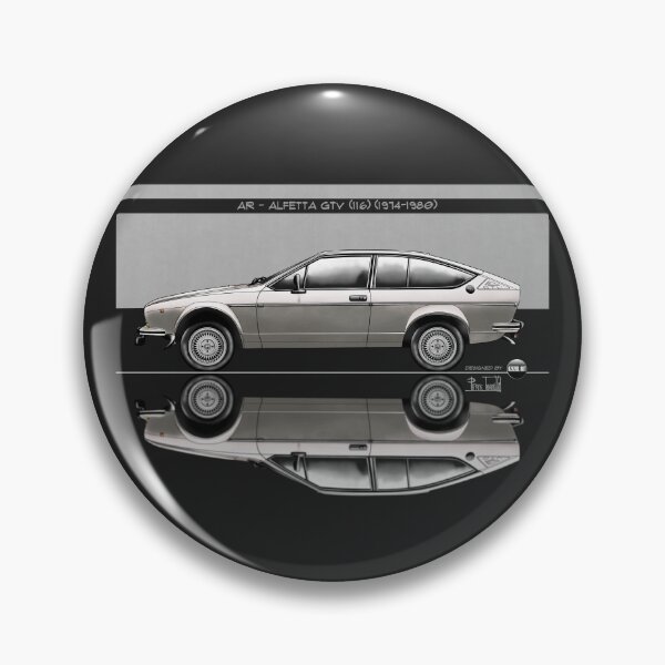 Item preview, Azaziel Original Series - Drawing of AR - Alfetta Gtv (116) in Argento Metallizzato designed and sold by Azaziel.