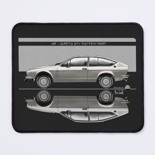 Item preview, Azaziel Original Series - Drawing of AR - Alfetta Gtv (116) in Argento Metallizzato designed and sold by Azaziel.