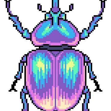 Artwork thumbnail, Pixel Beetle by Kawiku
