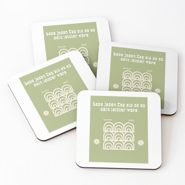 Item preview, Lebe jeden Tag als ob es dein letzter wäre - Live Every Day as if it Were Your Last, Inspiring German Quote - Typography Design 2 designed and sold by RM-Journey.