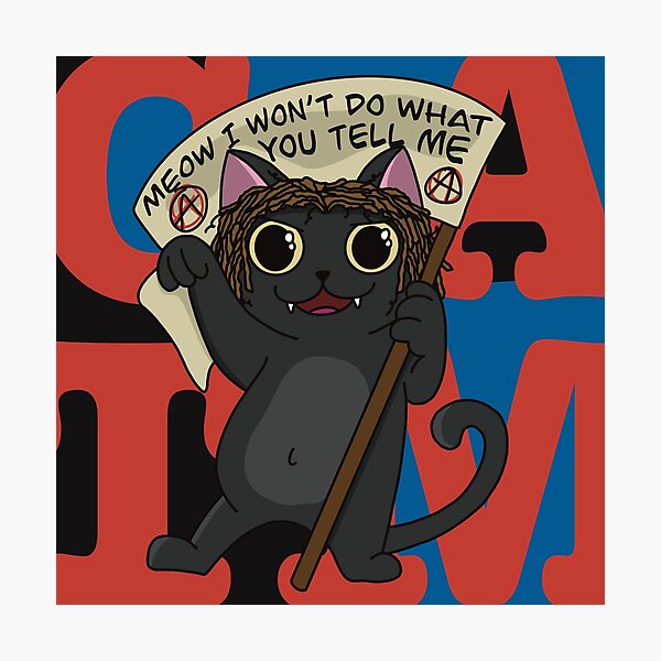 Item preview, Cats Against The Machine designed and sold by sevenbells.