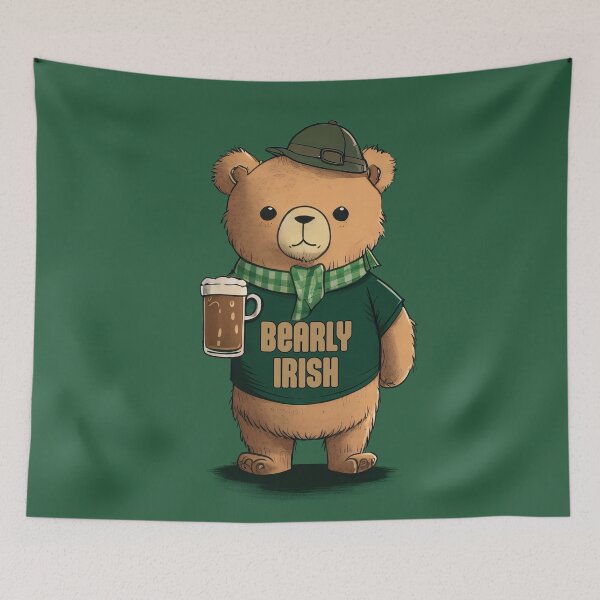Item preview, Bearly Irish designed and sold by Animally-Ai.