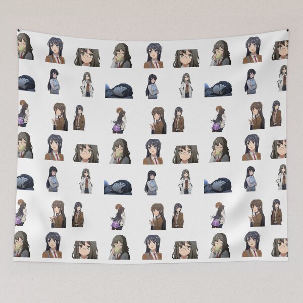Item preview, Mai Sakurajima - Bunny Girl Senpai pack Sticker designed and sold by youssef-ezz.