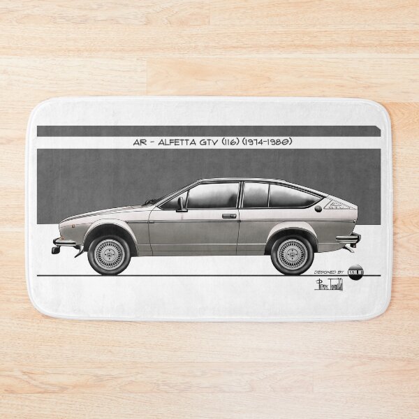 Item preview, Azaziel Original Series - Drawing of AR - Alfetta Gtv (116) in Argento Metallizzato designed and sold by Azaziel.