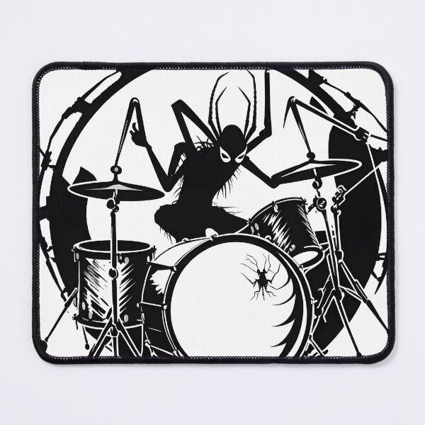 Item preview, Spider Plays The Drums designed and sold by TheWitsFoe.