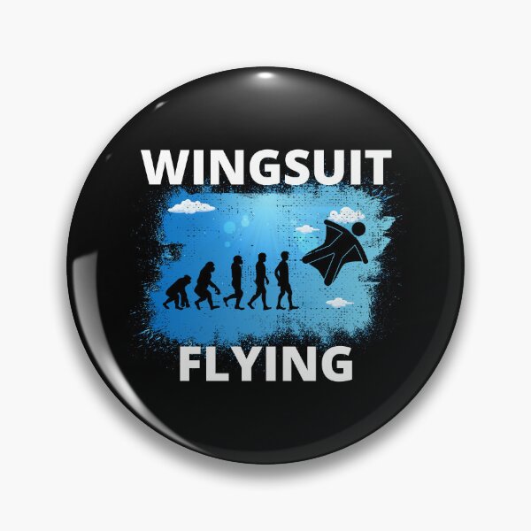Item preview, Wingsuit flying Base Jumping Skydiving Wingsuiting Evolution designed and sold by TastefulTees.