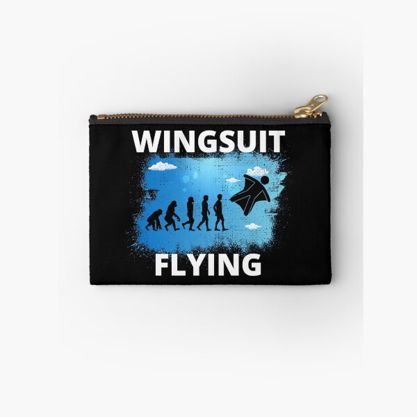 Item preview, Wingsuit flying Base Jumping Skydiving Wingsuiting Evolution designed and sold by TastefulTees.