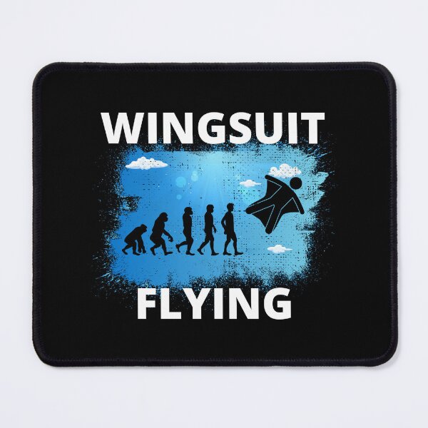 Item preview, Wingsuit flying Base Jumping Skydiving Wingsuiting Evolution designed and sold by TastefulTees.