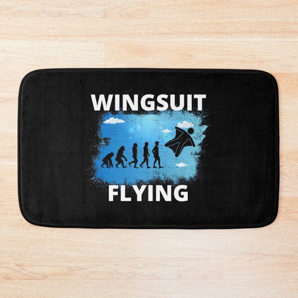 Item preview, Wingsuit flying Base Jumping Skydiving Wingsuiting Evolution designed and sold by TastefulTees.