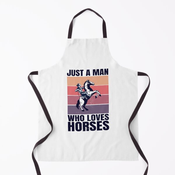 Item preview, Just a Man Who Loves Horses, Vintage Gift for Horse Lovers designed and sold by DADA635.