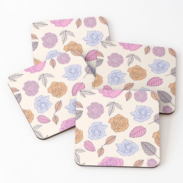 Item preview, Pink Roses Ink Pattern designed and sold by BirdsNatureArt.