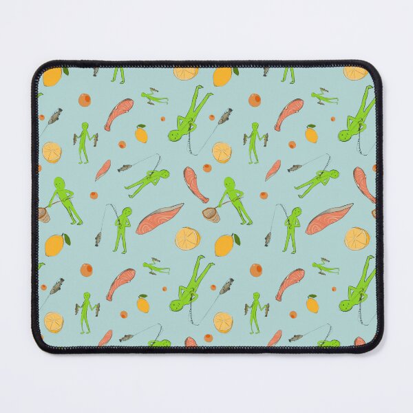 Item preview, Aliens: Catching Salmons (Patterned, Lemon) designed and sold by doteau.