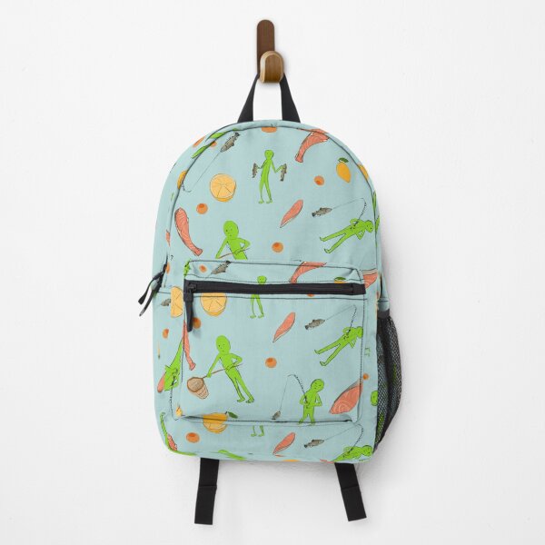 Item preview, Aliens: Catching Salmons (Patterned, Lemon) designed and sold by doteau.
