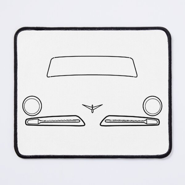 Item preview, Studebaker Commander 1954 classic car black outline graphic  designed and sold by soitwouldseem.
