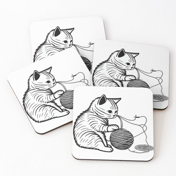 Item preview, Purrfect Entertainment:Cat Playing With A Ball Of String designed and sold by PosterManiaRo.