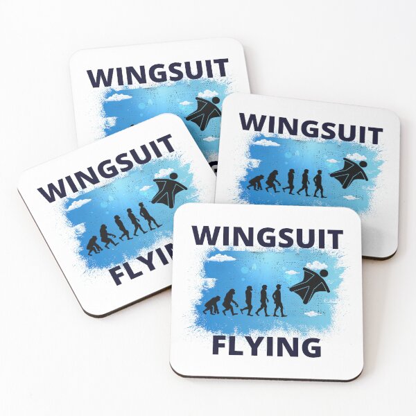 Item preview, Wingsuit flying Base Jumping Skydiving Wingsuiting Evolution designed and sold by TastefulTees.