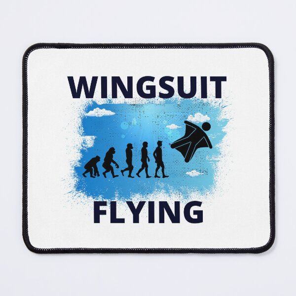 Item preview, Wingsuit flying Base Jumping Skydiving Wingsuiting Evolution designed and sold by TastefulTees.