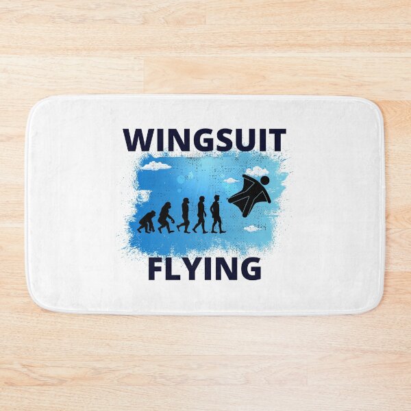 Item preview, Wingsuit flying Base Jumping Skydiving Wingsuiting Evolution designed and sold by TastefulTees.