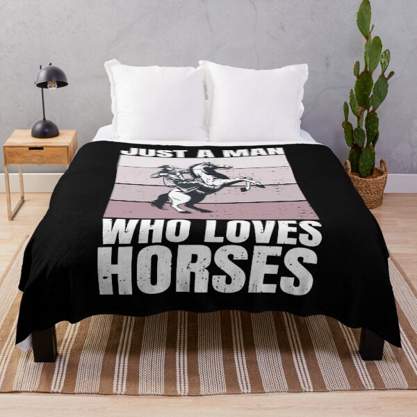 Item preview, Just a Man Who Loves Horses, Vintage Gift for Horse Lovers, Horse Gifts, designed and sold by DADA635.